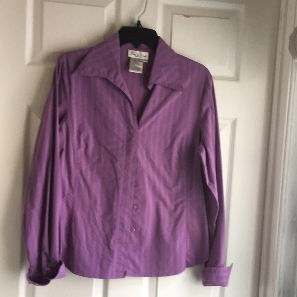 Purple Button-Up Shirt